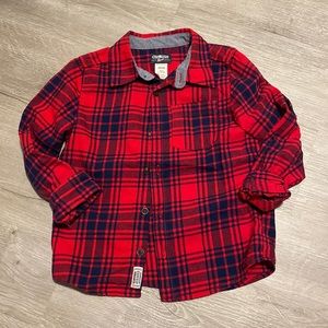 4/$10 OshKosh Plaid Button Down